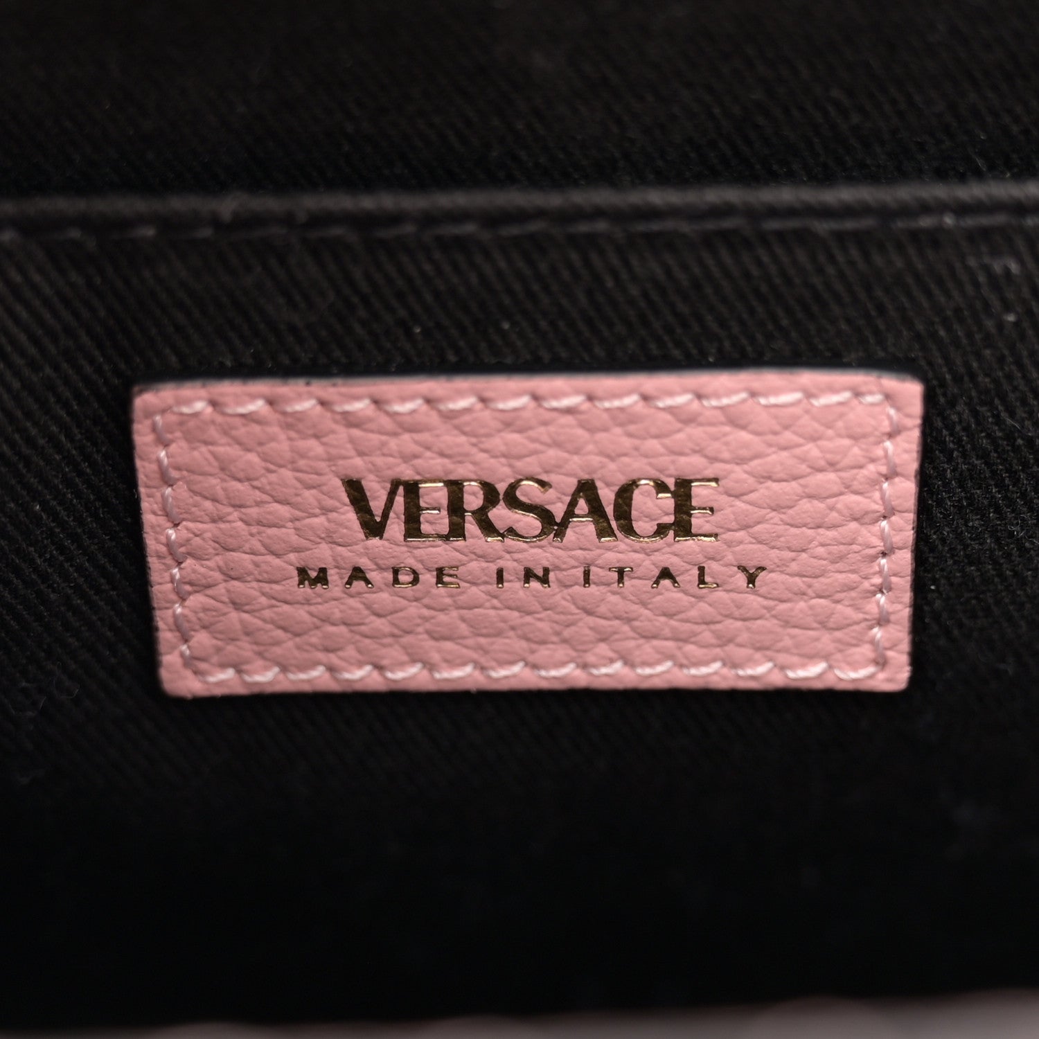 Versace Grainy Calfskin Virtus Top Handle Tote Pink 6 of 12