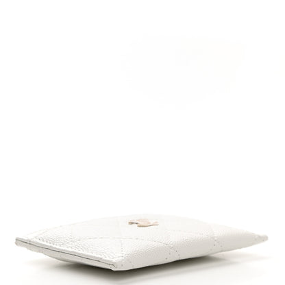 Chanel Caviar Quilted Card Holder White 4 of 8