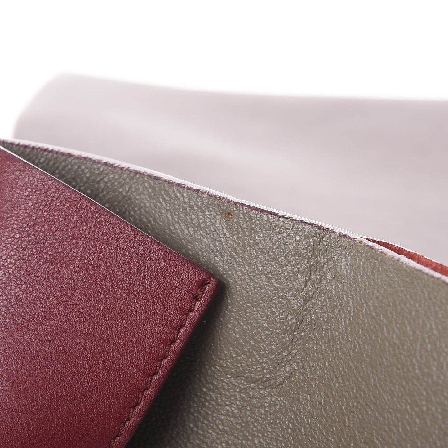 Calfskin Suede All Soft Shoulder Bag Burgundy