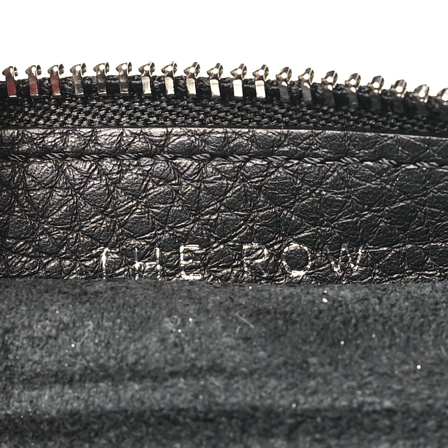 Grained Calfskin Large Slouchy Banana Bag Black