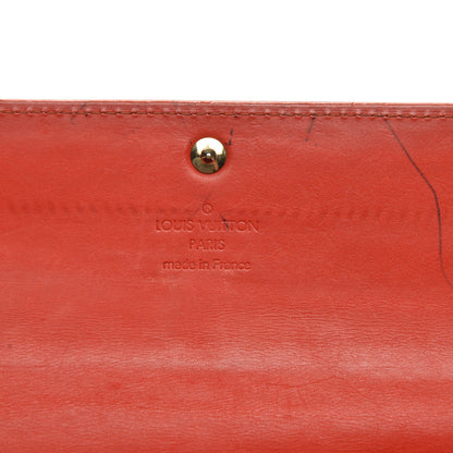 Louis Vuitton Vernis Sarah Wallet Orange Sunset 6 of 10