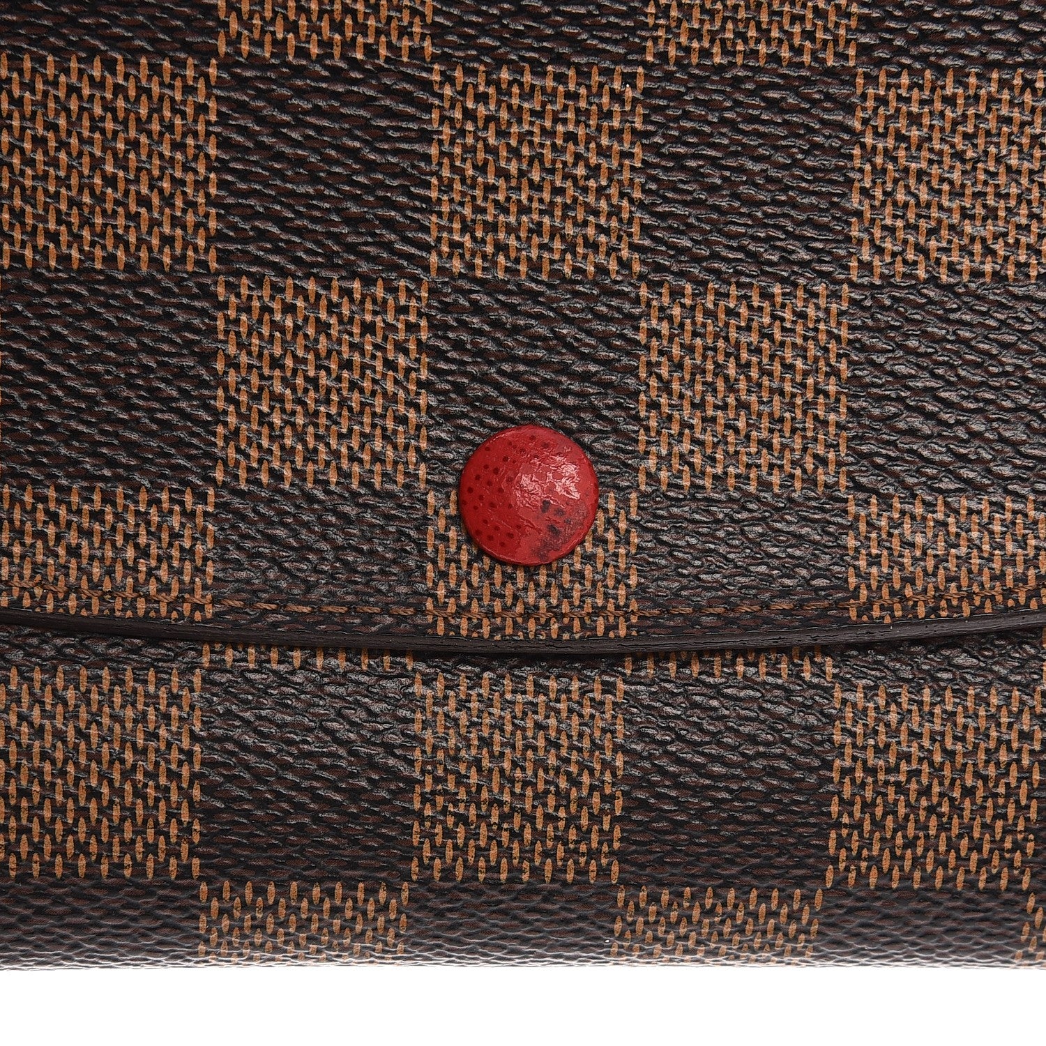 Louis Vuitton Damier Ebene Emilie Wallet Red 9 of 10