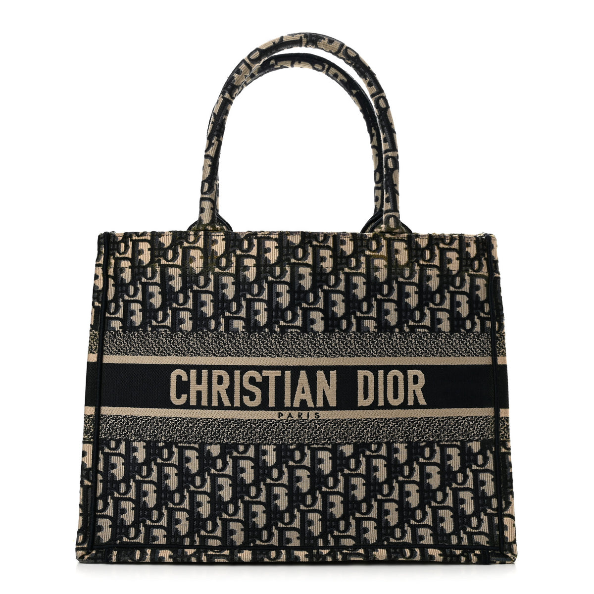 Oblique Medium Book Tote Blue Multicolor