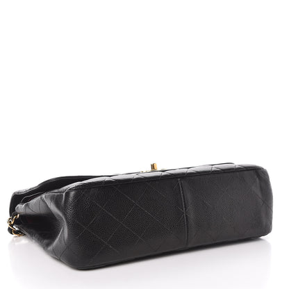 Chanel Caviar Quilted Jumbo Double Flap Black 4 of 24