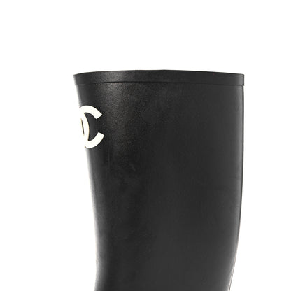 Chanel Caoutchouk CC High Boots 42 Black 11 of 13