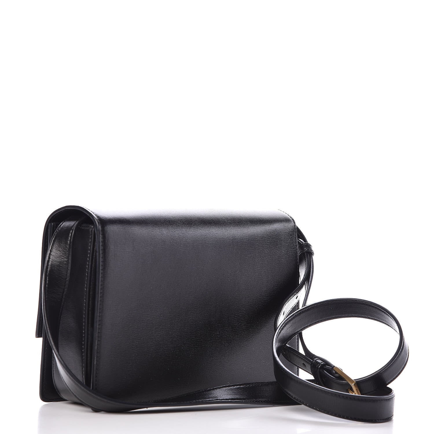 Saint Laurent Smooth Calfskin Suede Medium Bellechasse Black 3 of 10
