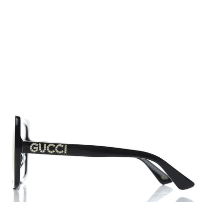 Gucci Crystal Square Frame GG Sunglasses GG0418S Black 3 of 8