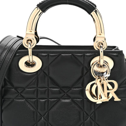 Christian Dior Calfskin Cannage Mini The Lady 95.22 Black 8 of 10