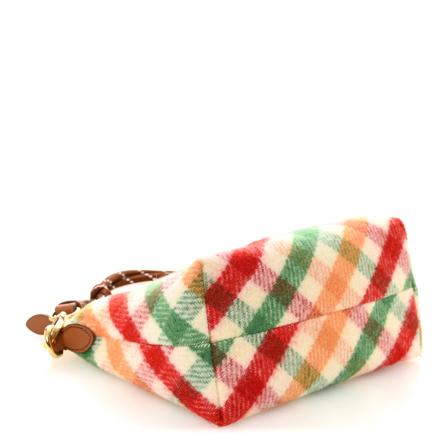 Wool Plaid Pouch Multicolor