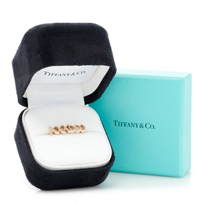 Tiffany 18K Rose Gold Paloma's Graffiti Love and Kisses Ring 53 6.25 5 of 5