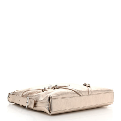 Givenchy Metallic Calfskin Medium Voyou Bag Dusty Gold 4 of 10