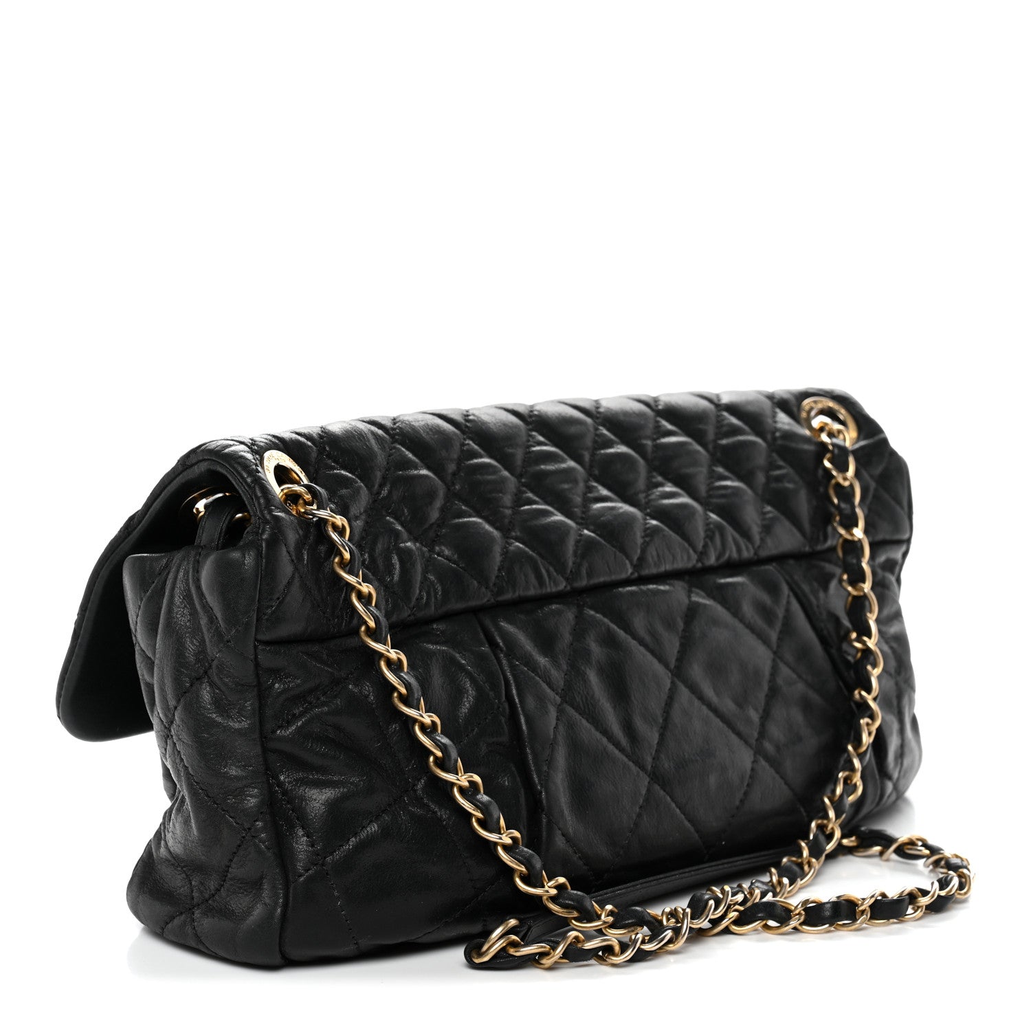 Chanel Iridescent Calfskin Large Chic Quilt Flap Black 3 of 11