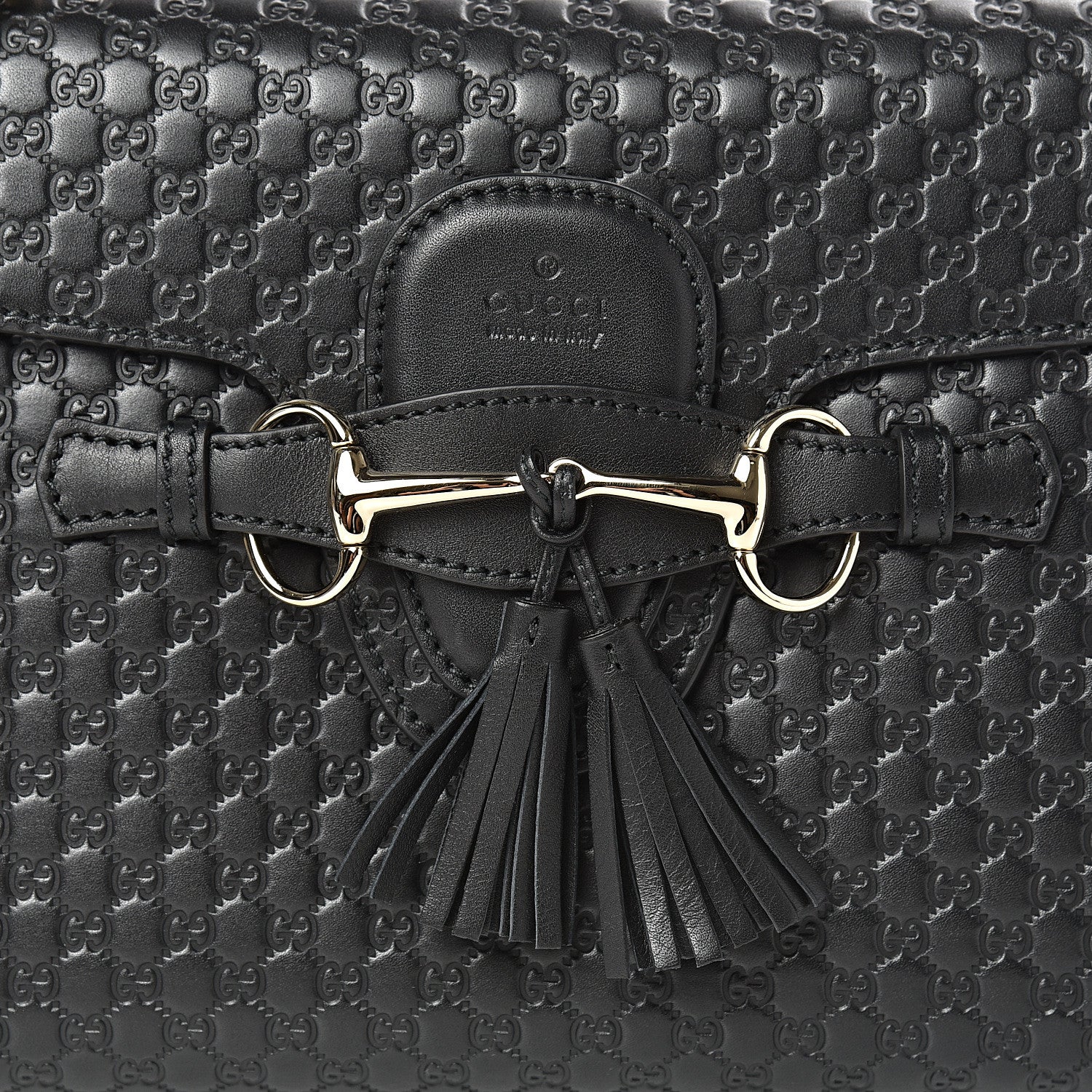 Gucci Microguccissima Medium Emily Chain Shoulder Bag Black 8 of 12