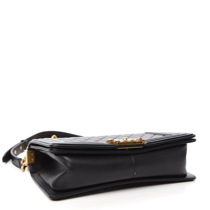 Chanel Calfskin Quilted Medium Boy Flap Black 4 of 12