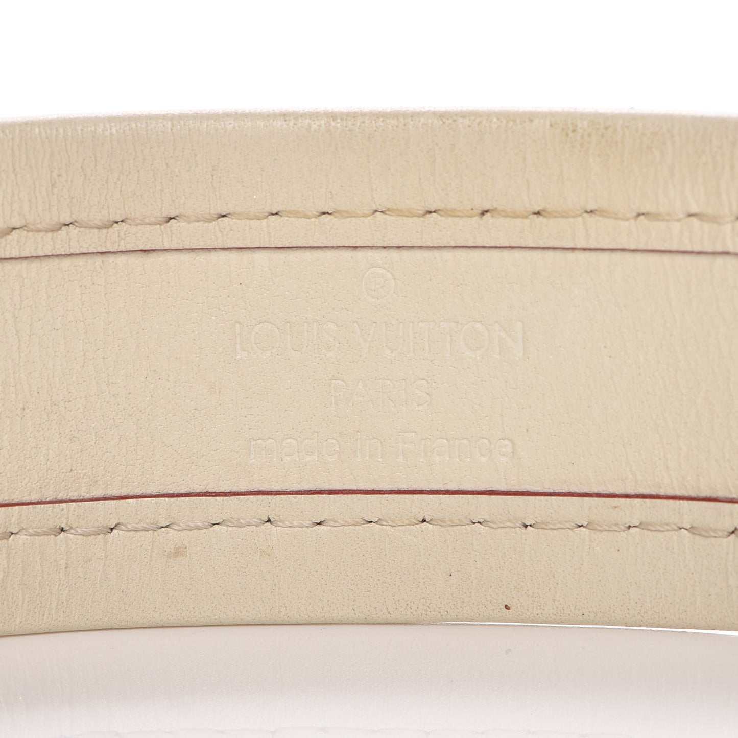 Chèvre Suhali S Lock Bracelet Small White