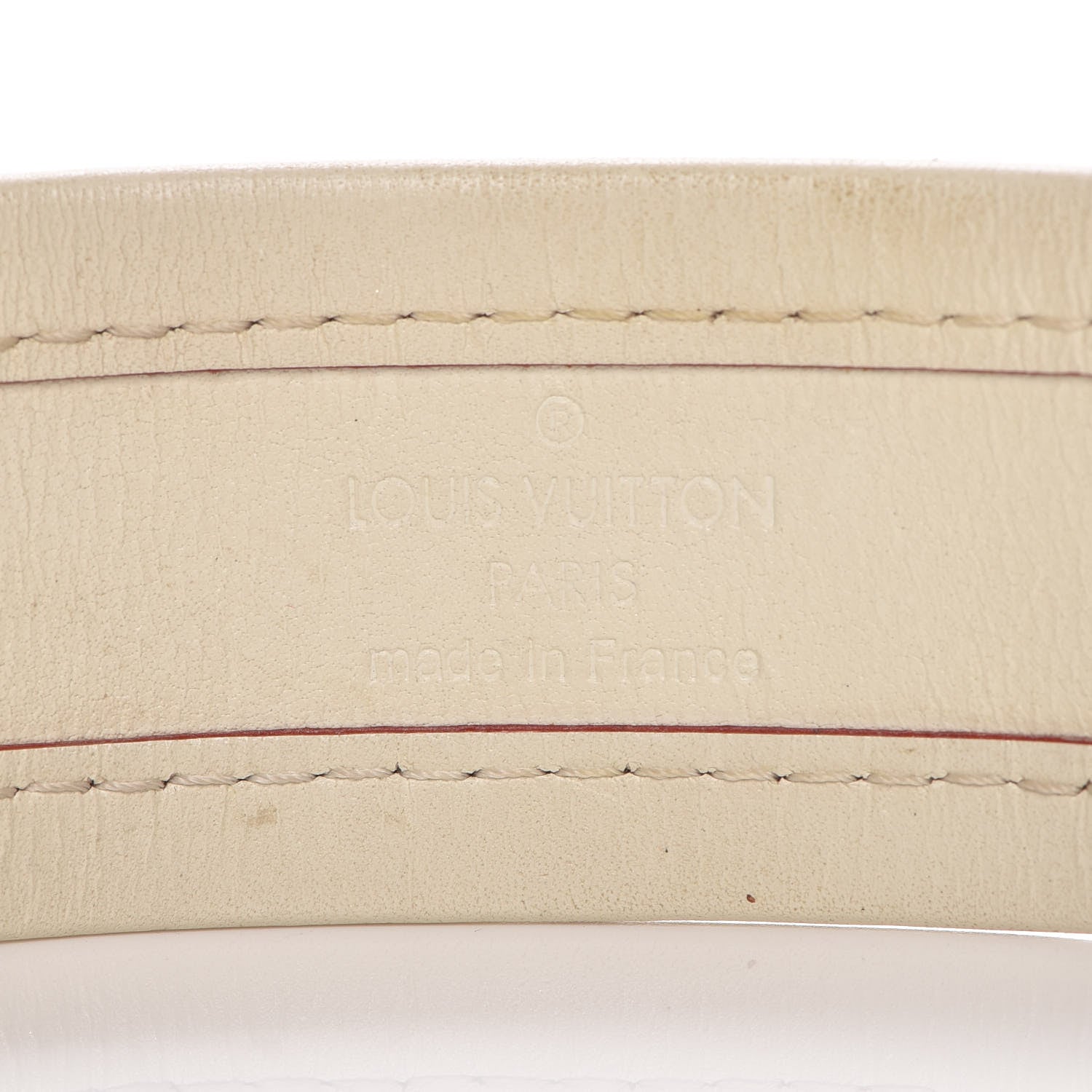 Louis Vuitton Chèvre Suhali S Lock Bracelet Small White 4 of 7
