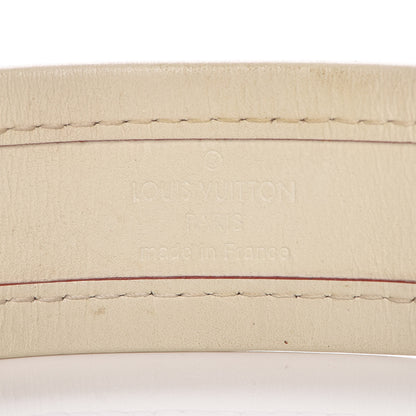 Louis Vuitton Chèvre Suhali S Lock Bracelet Small White 4 of 7