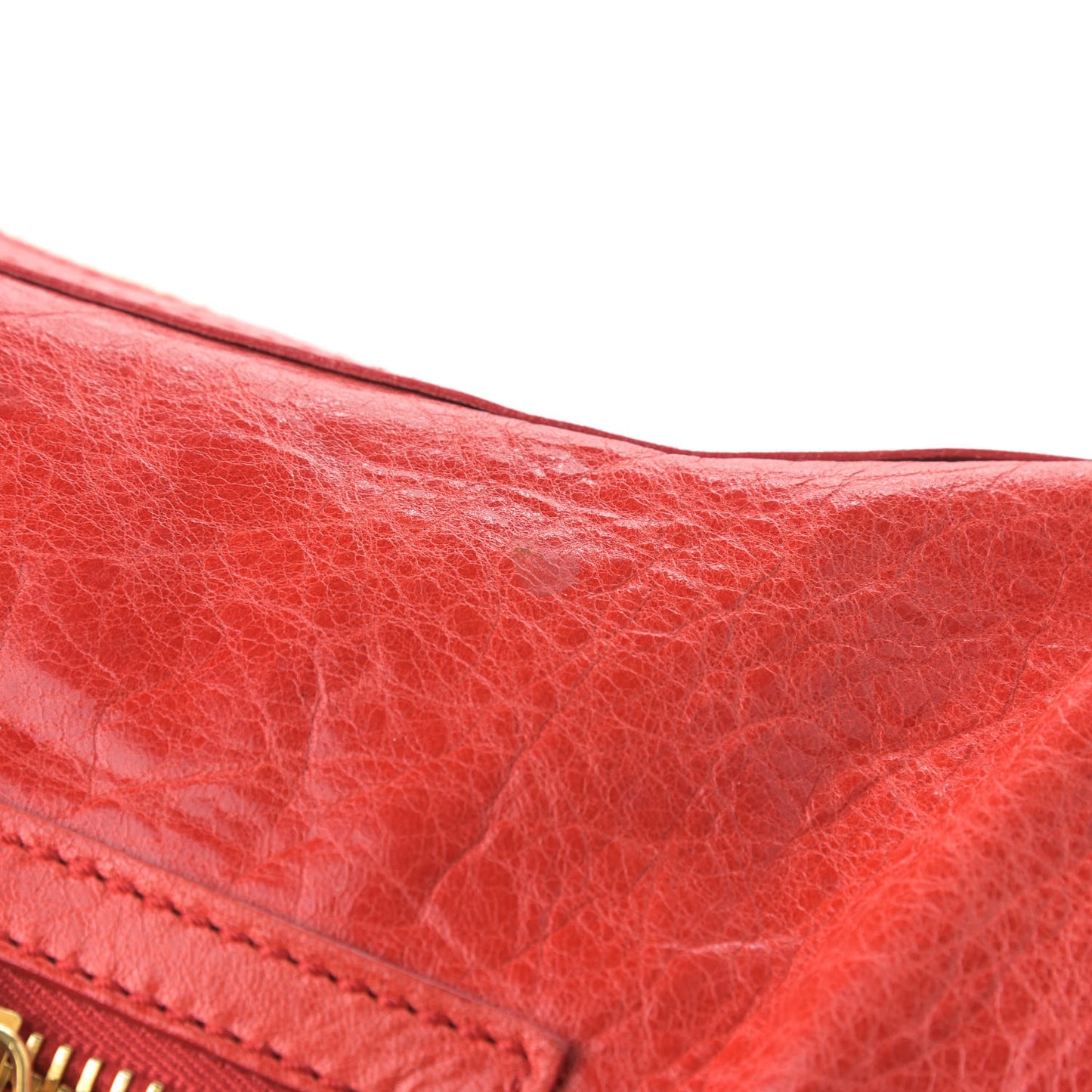 Agneau Giant 21 Gold Hardware Hobo Vermillion