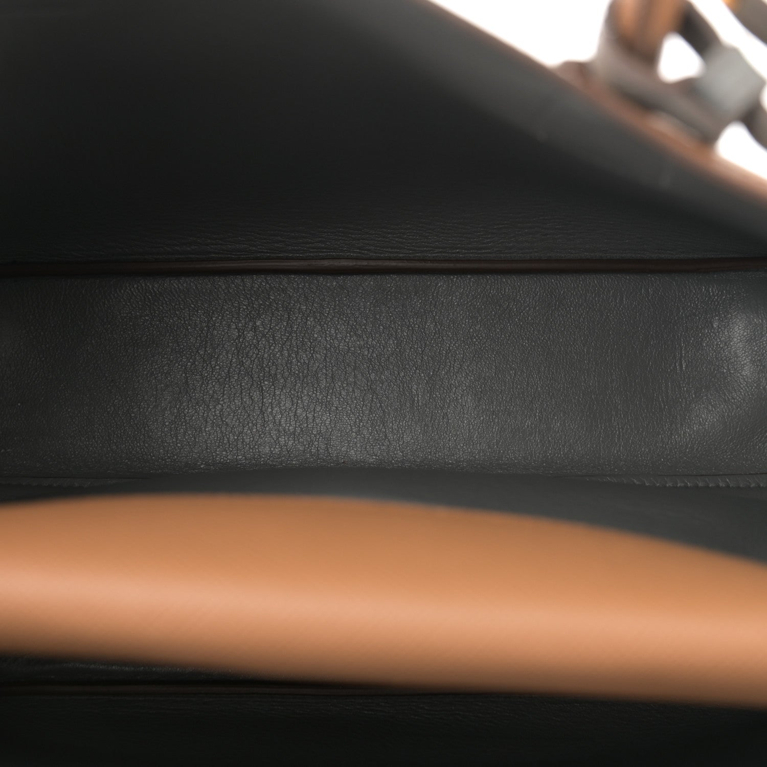 Prada Saffiano Cuir Bi-Color Medium Double Bag Caramel Marmo 5 of 13