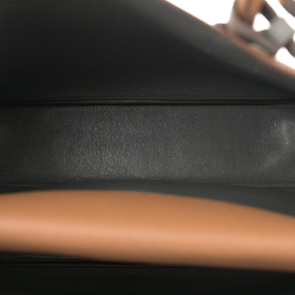 Prada Saffiano Cuir Bi-Color Medium Double Bag Caramel Marmo 5 of 13