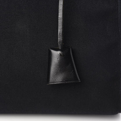 Hermes Toile Vache Calfskin Herbag 30 PM Black 11 of 12