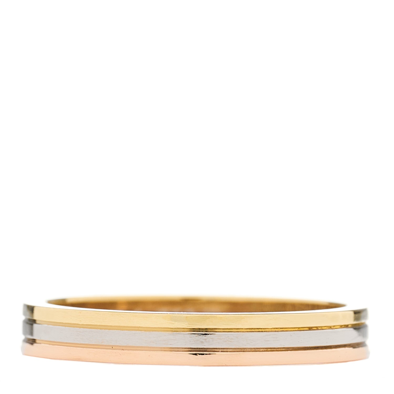 Cartier 18K Pink White Yellow Gold 3.5mm Vendome Louis Cartier Wedding Band Ring 63 10.25 1 of 6