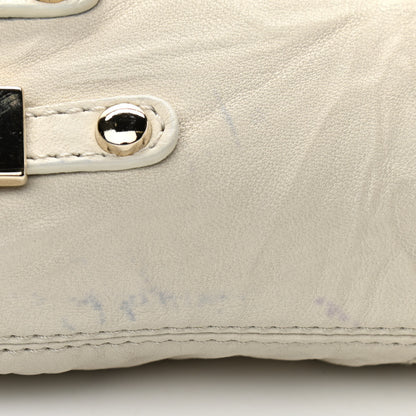 Jimmy Choo Lambskin Brix Convertible Clutch White 10 of 10