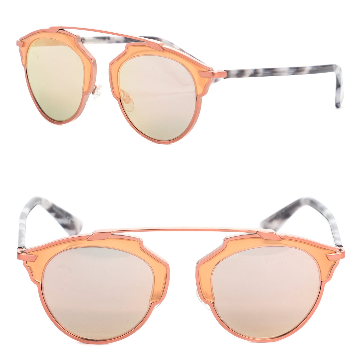 So Real Sunglasses Rose Gold Pink