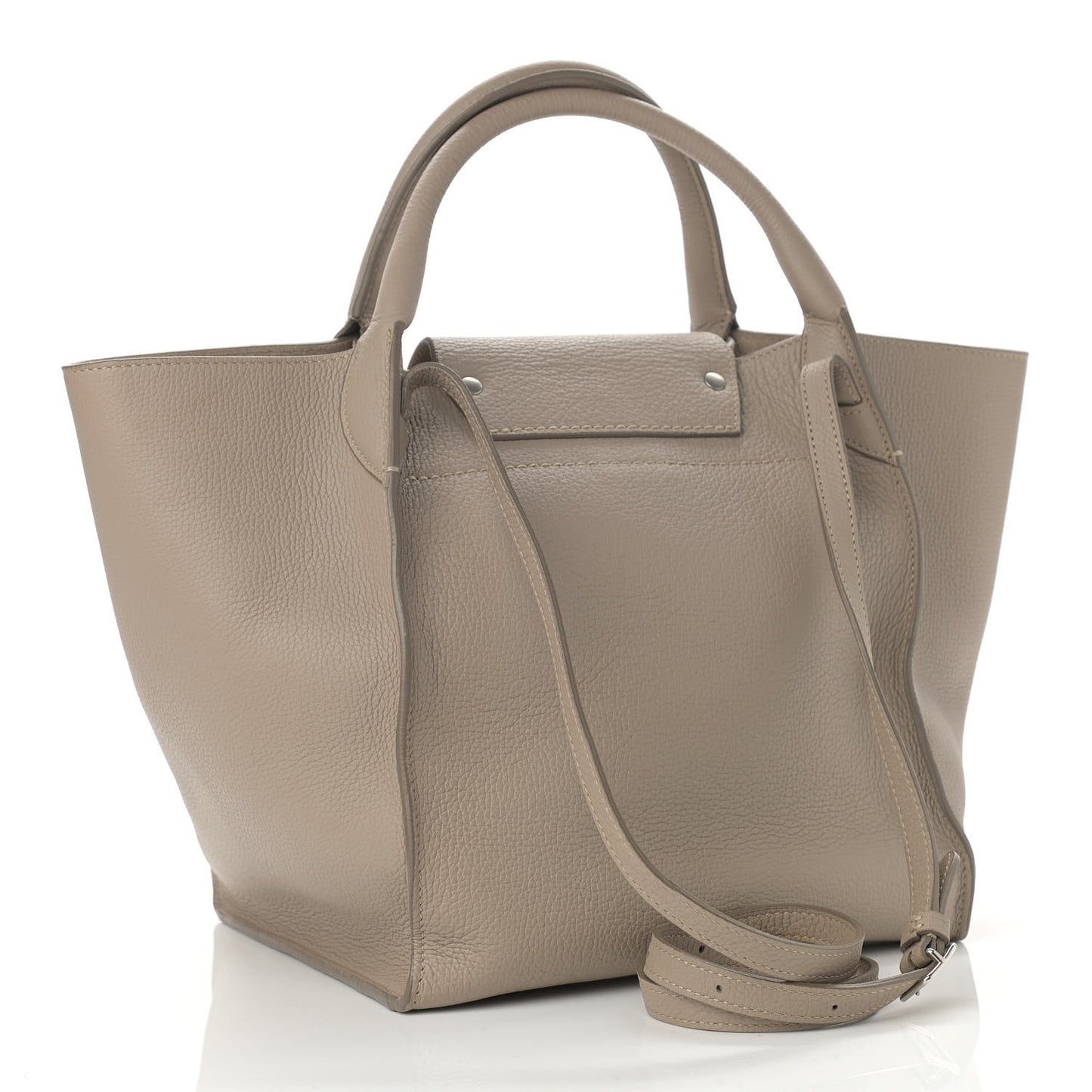 Supple Grained Calfskin Small Big Bag Light Taupe