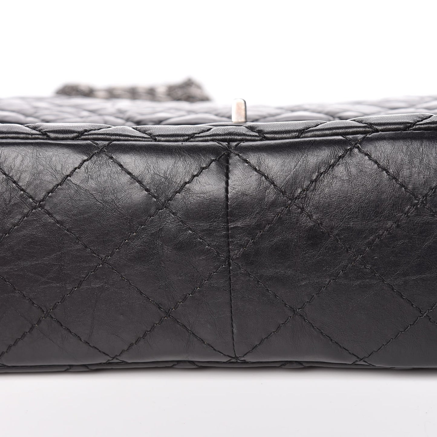 Aged Calfskin Quilted 2.55 Reissue 226 Flap Black