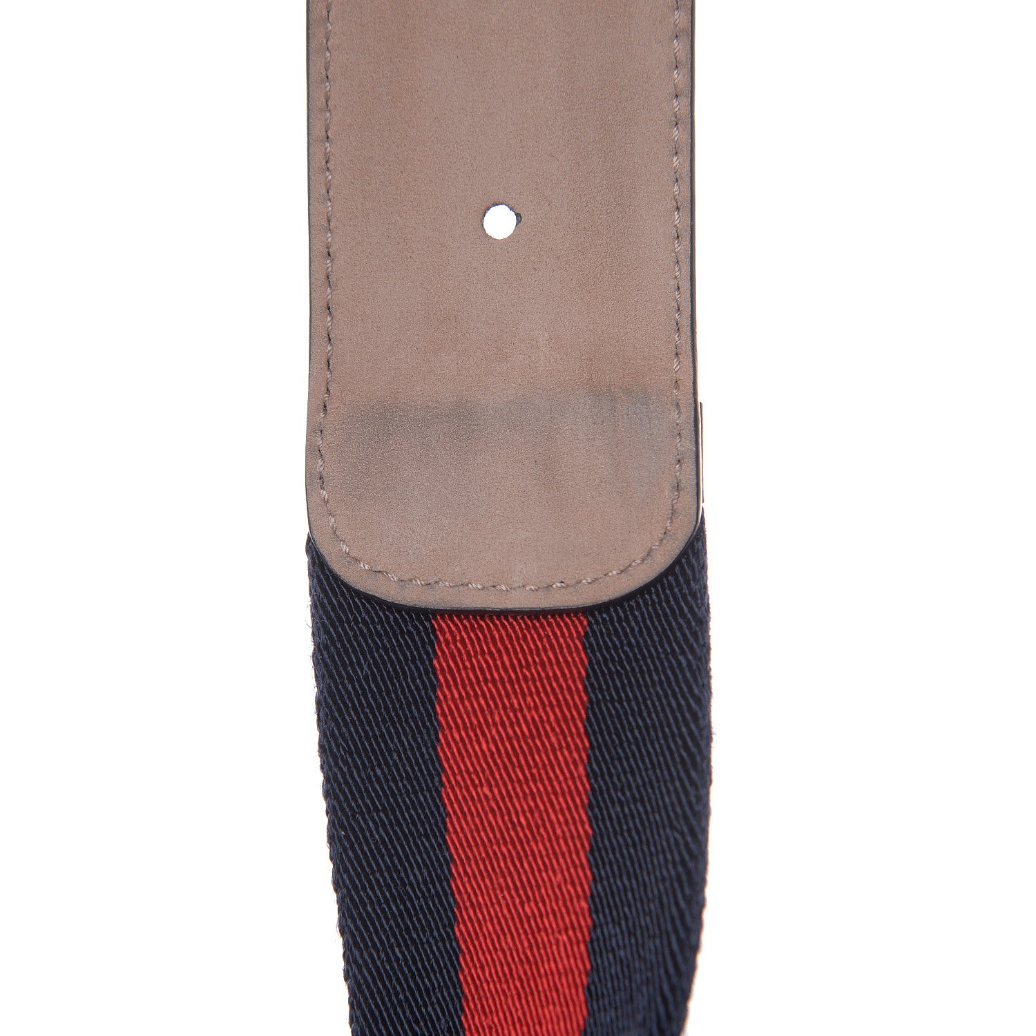 Gucci Calfskin Web Interlocking GG Belt 115 46 Navy Red 5 of 7