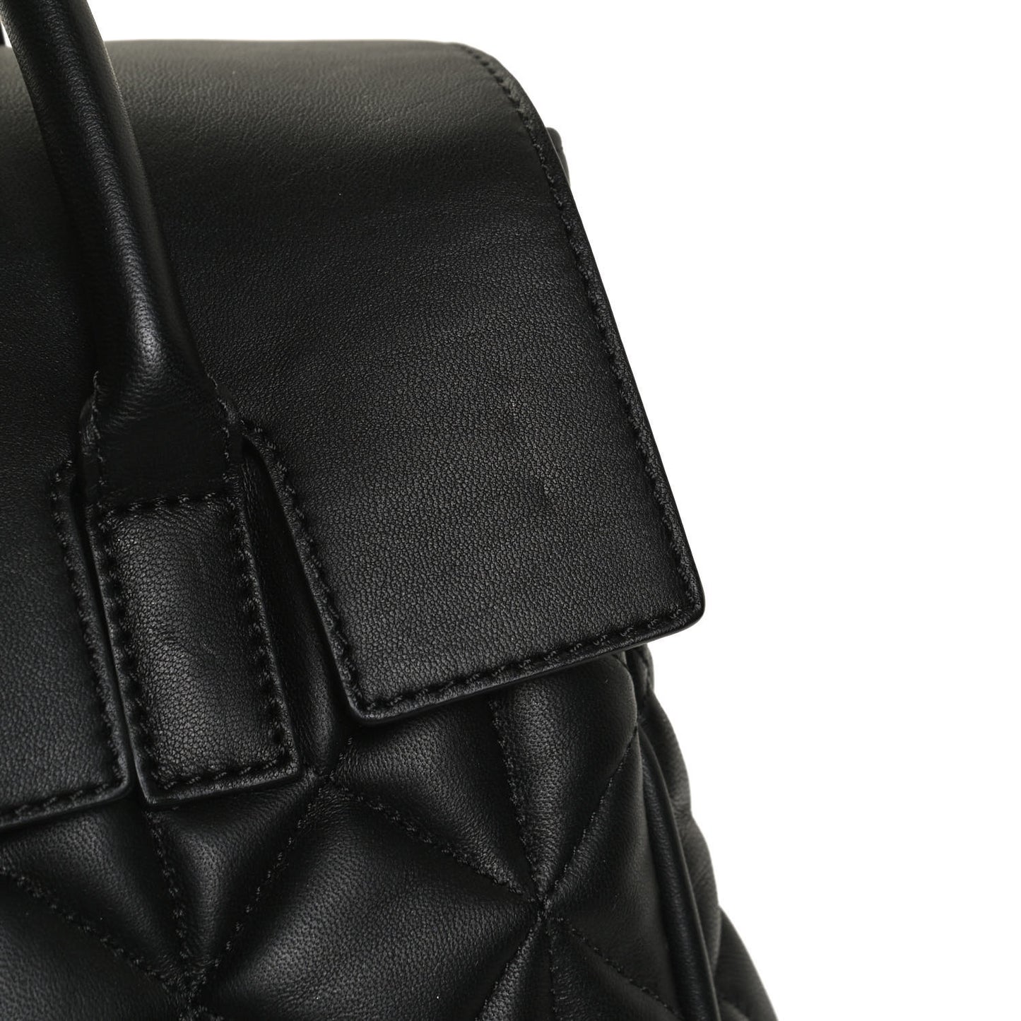 Nappa Quilted Mini Cara Delevingne Convertible Bag Black