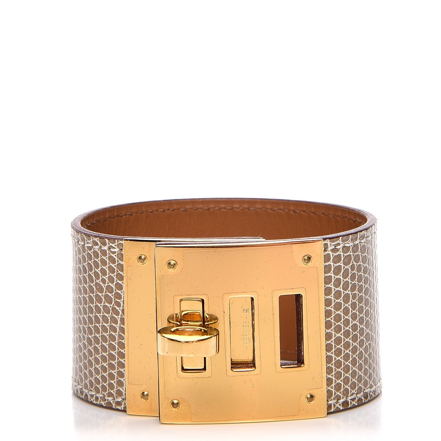Hermes Lizard Kelly Dog Bracelet Ficelle 1 of 6