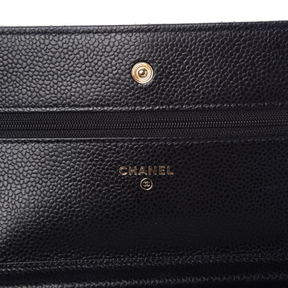 Chanel Caviar Quilted Wallet On Chain WOC Black 6 of 8