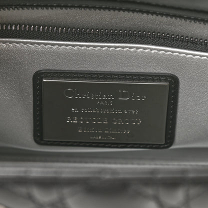 Christian Dior Lambskin Cannage Embossed Medium Recycle Group Lady Dior Art 5 Black 6 of 8