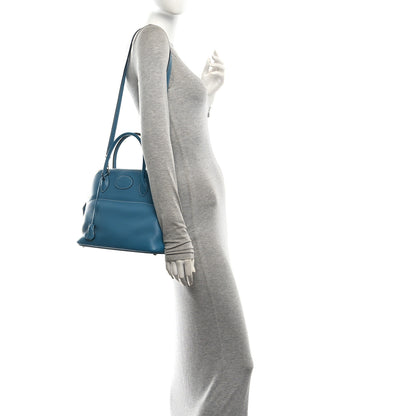 Hermes Taurillon Clemence Bolide 31 Blue Jean 2 of 10