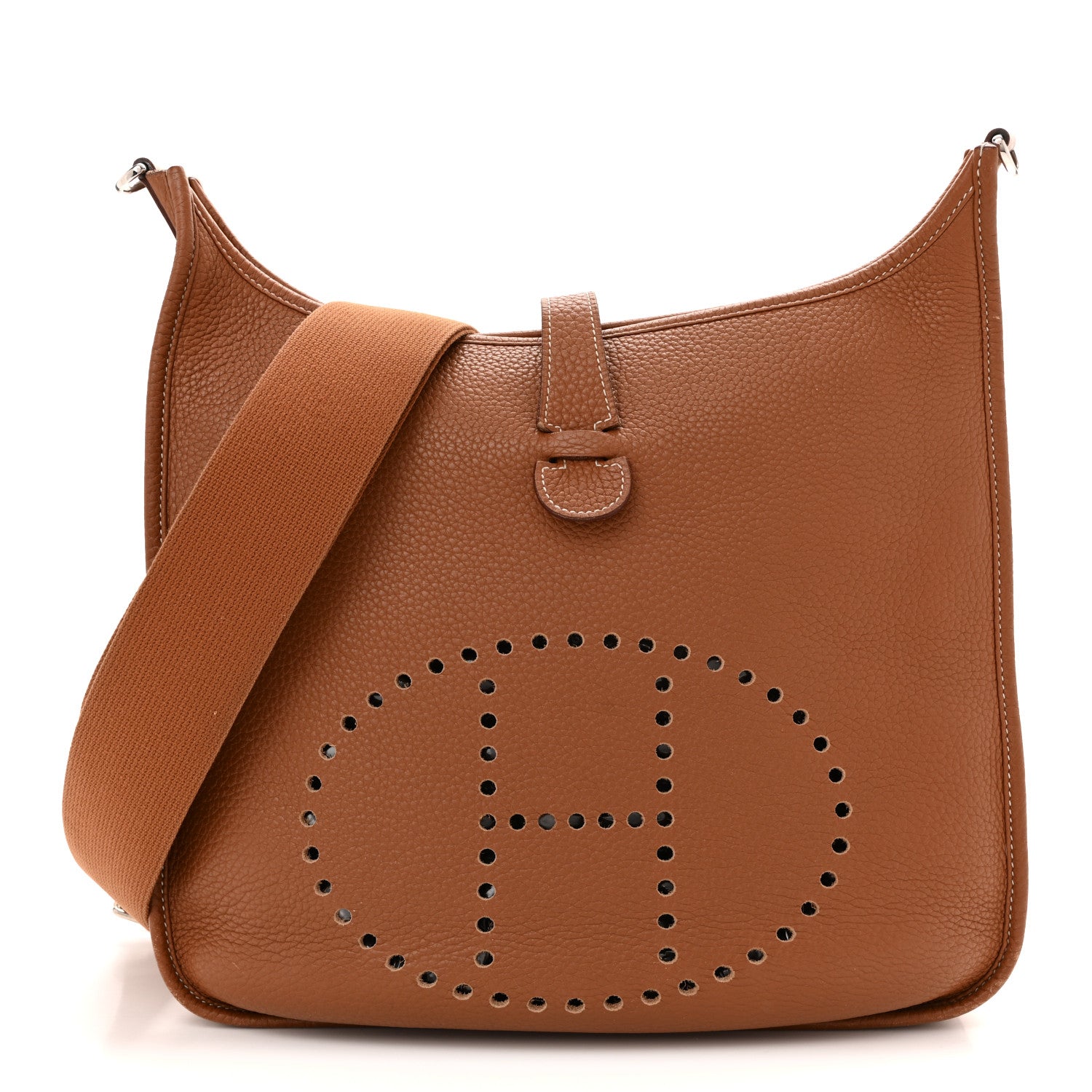 Hermes Taurillon Clemence Evelyne III PM Gold 1 of 14