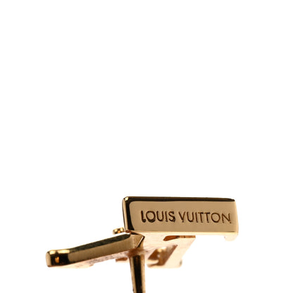 Louis Vuitton Metal LV Iconic Earrings Gold 3 of 5