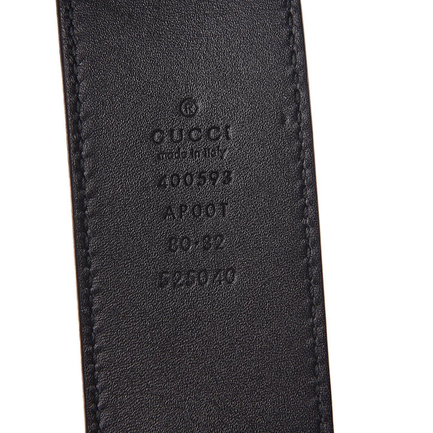 Calfskin Double G 40mm Belt 80 32 Black