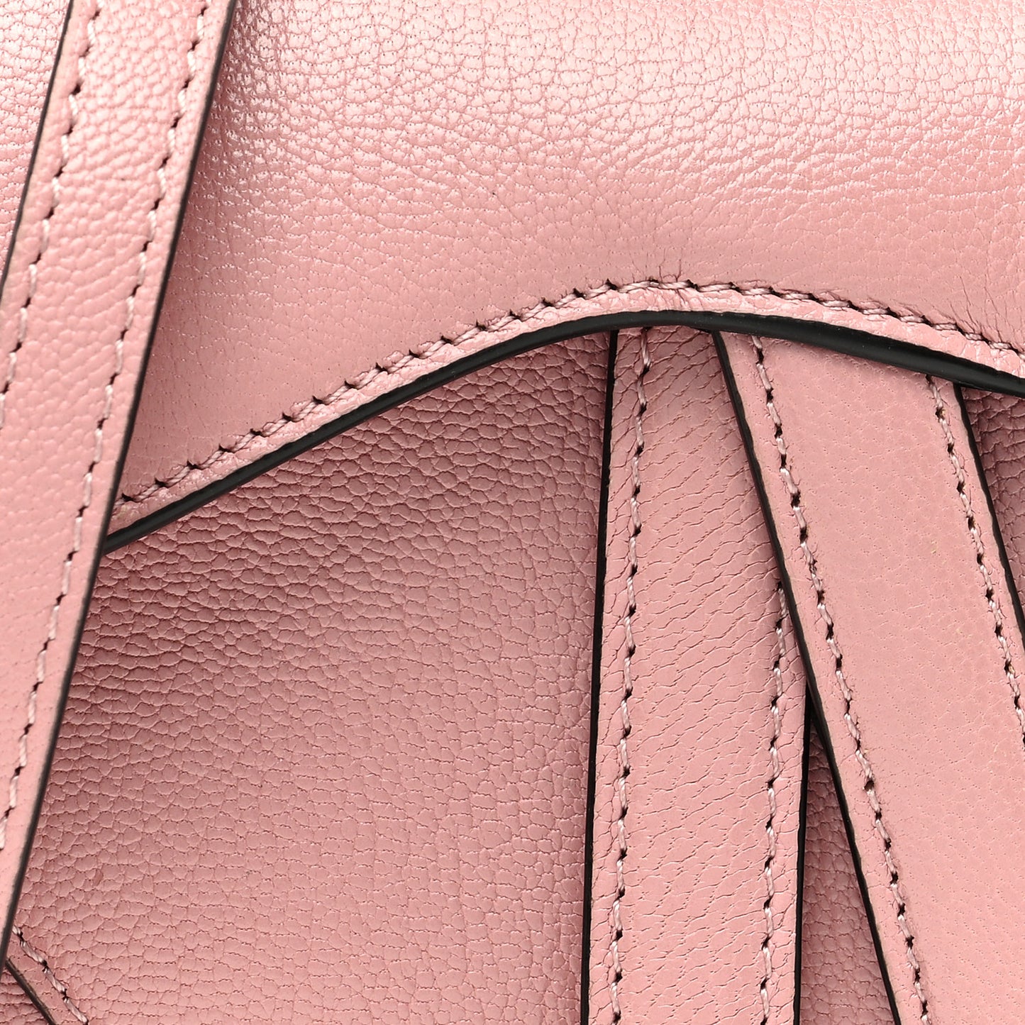 Goatskin Micro Saddle Bag With Strap Old Rose