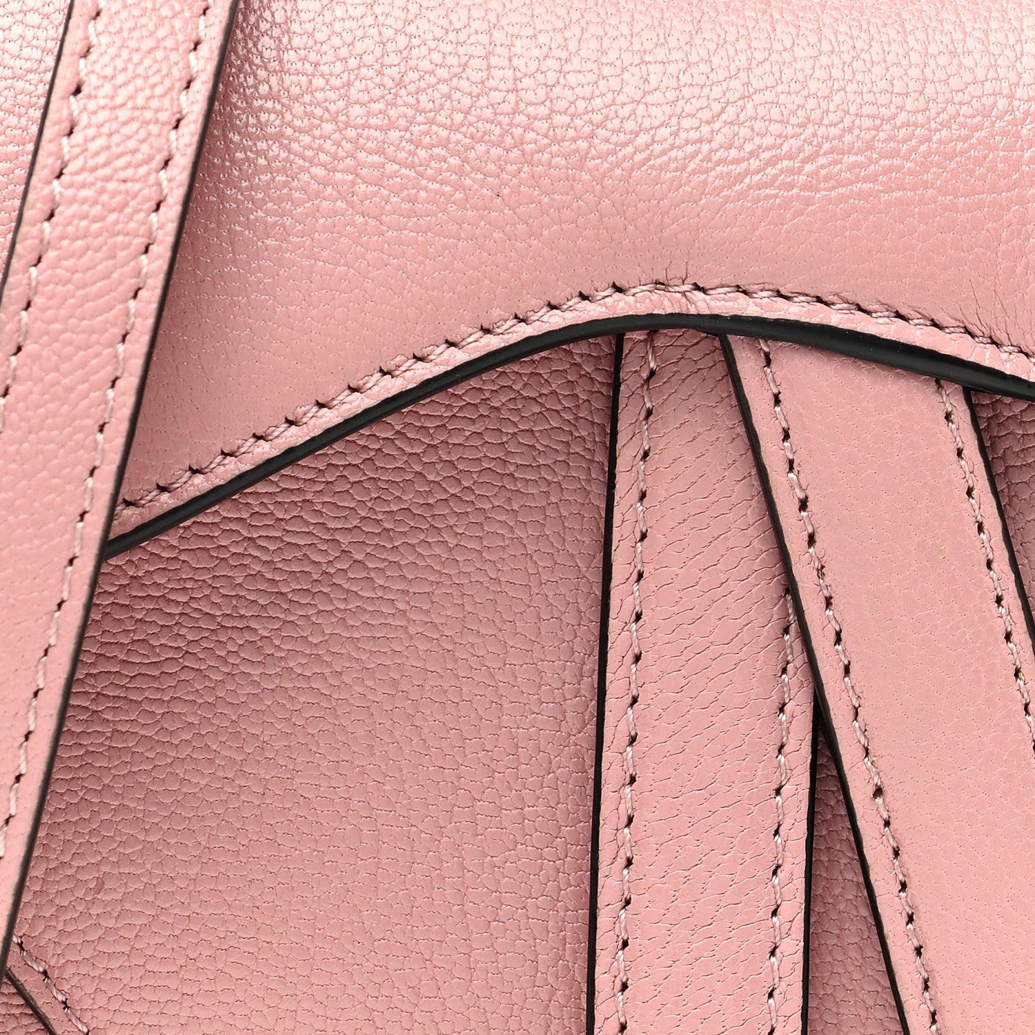 Christian Dior Goatskin Micro Saddle Bag With Strap Old Rose 7 of 9