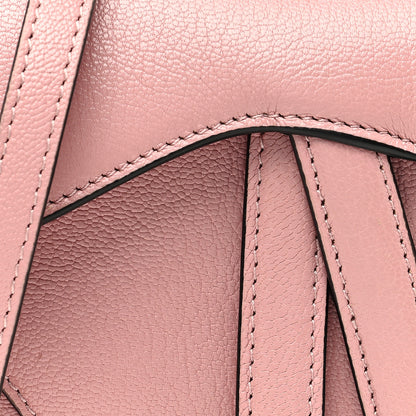 Christian Dior Goatskin Micro Saddle Bag With Strap Old Rose 7 of 9