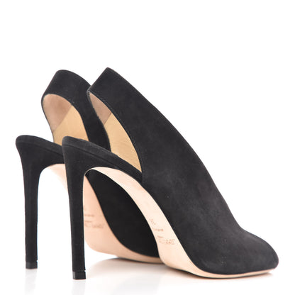 Jimmy Choo Suede Shar 100 Pumps 36 Black 4 of 11