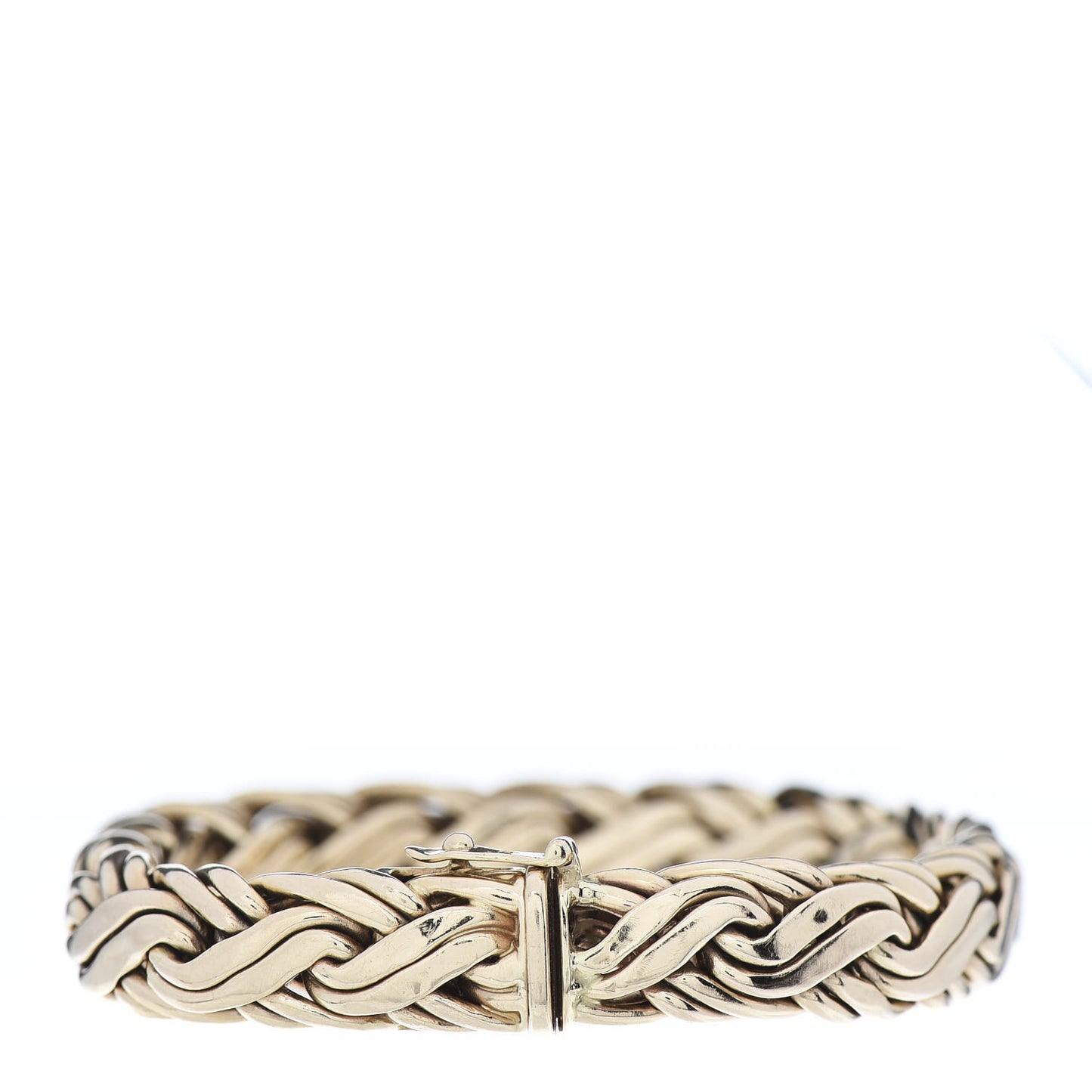 14K Yellow Gold Russian Braid Chain Bracelet