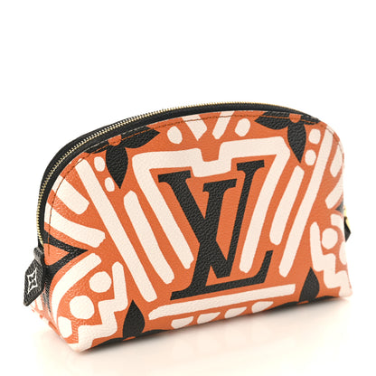 Louis Vuitton Monogram Giant Crafty Cosmetic Pouch Creme Caramel 3 of 11