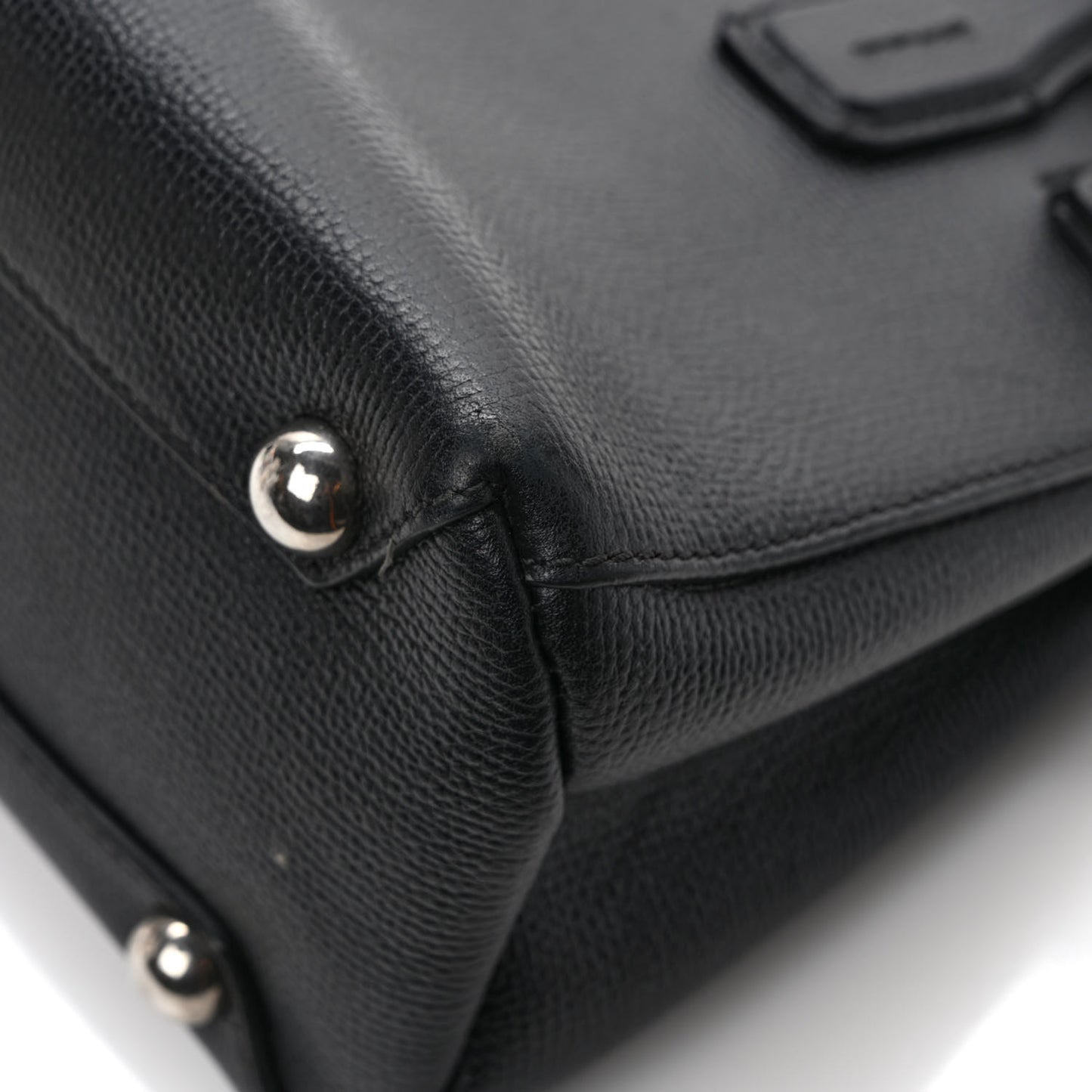 Derby Calfskin House Check Small Banner Tote Black