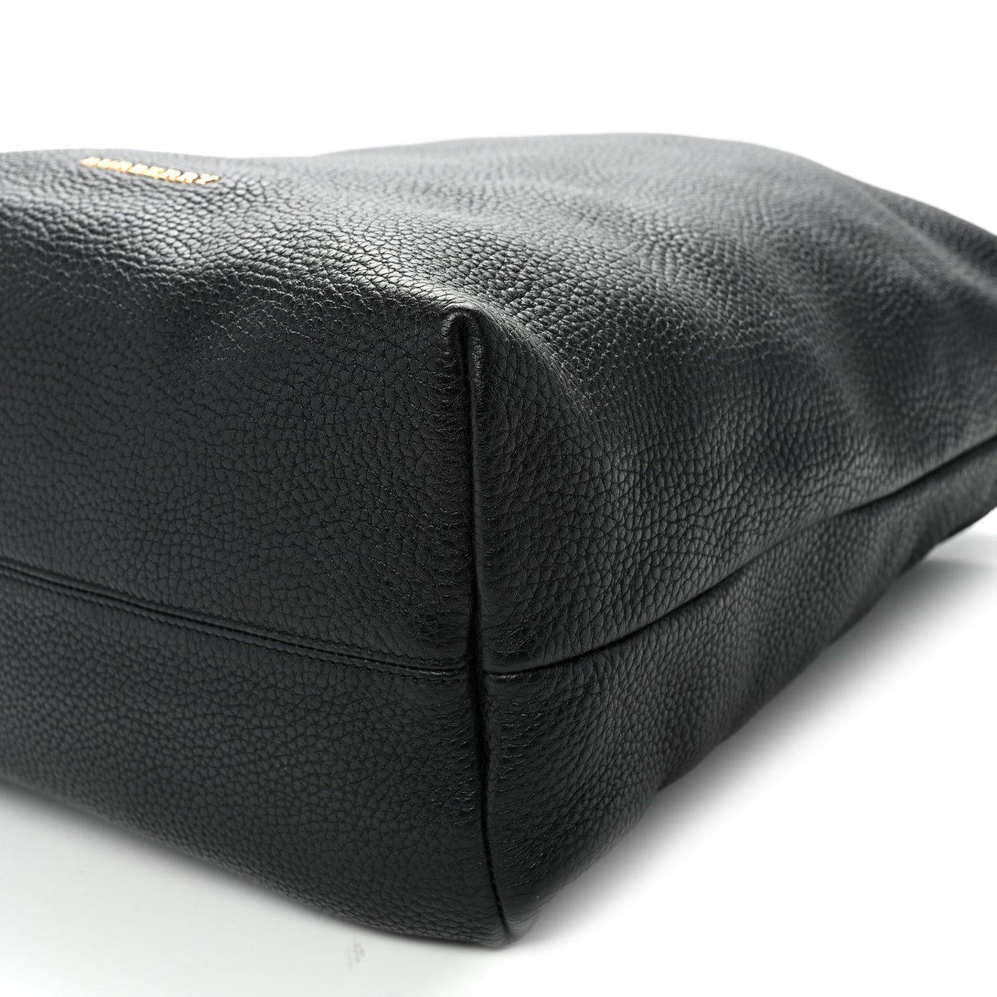Grainy Calfskin Medium Cale Hobo Black