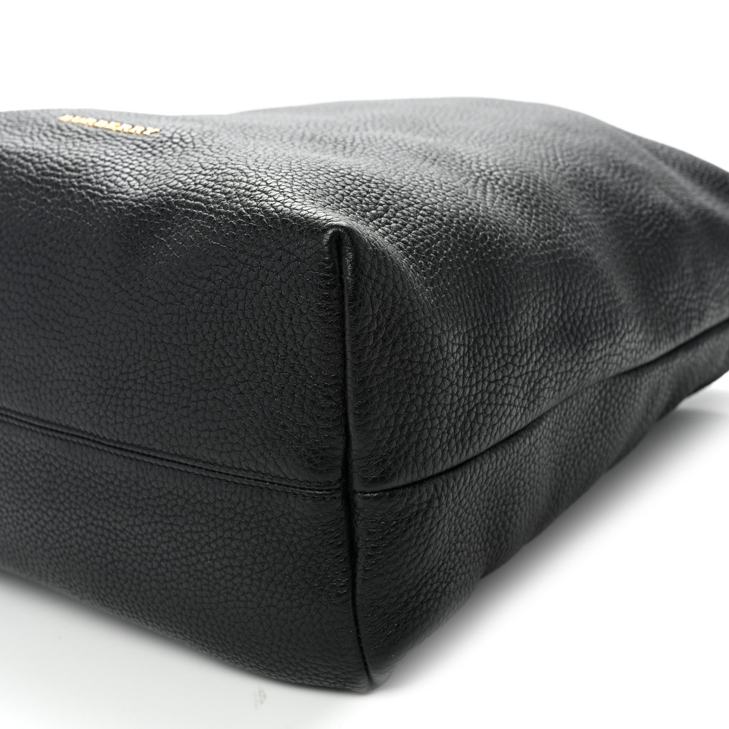 Burberry Grainy Calfskin Medium Cale Hobo Black 9 of 10