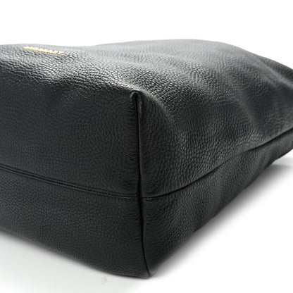 Burberry Grainy Calfskin Medium Cale Hobo Black 9 of 10