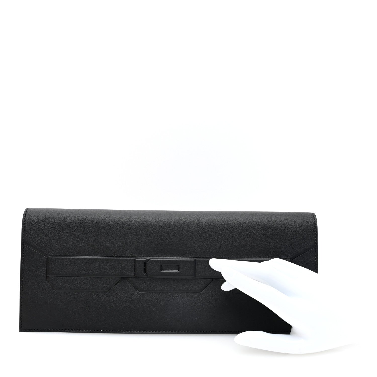 Hermes Swift Shadow Clutch 29 Black 2 of 11